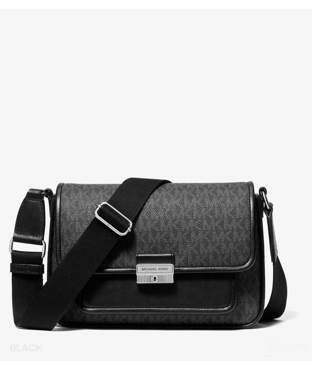 MICHAEL MICHAEL KORS Антрацитовая сумка через плечо, фото 6