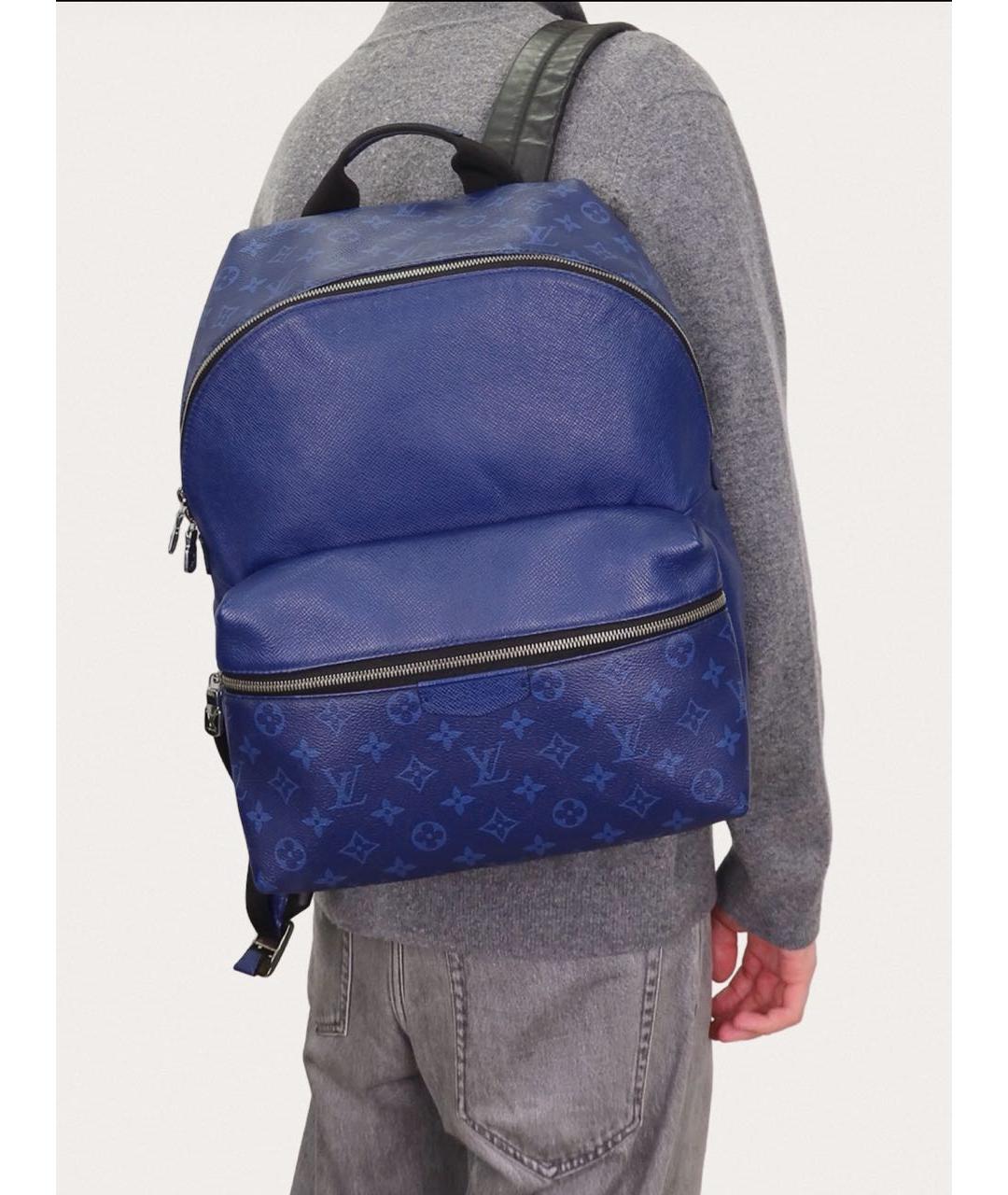 LOUIS VUITTON Синий рюкзак, фото 8