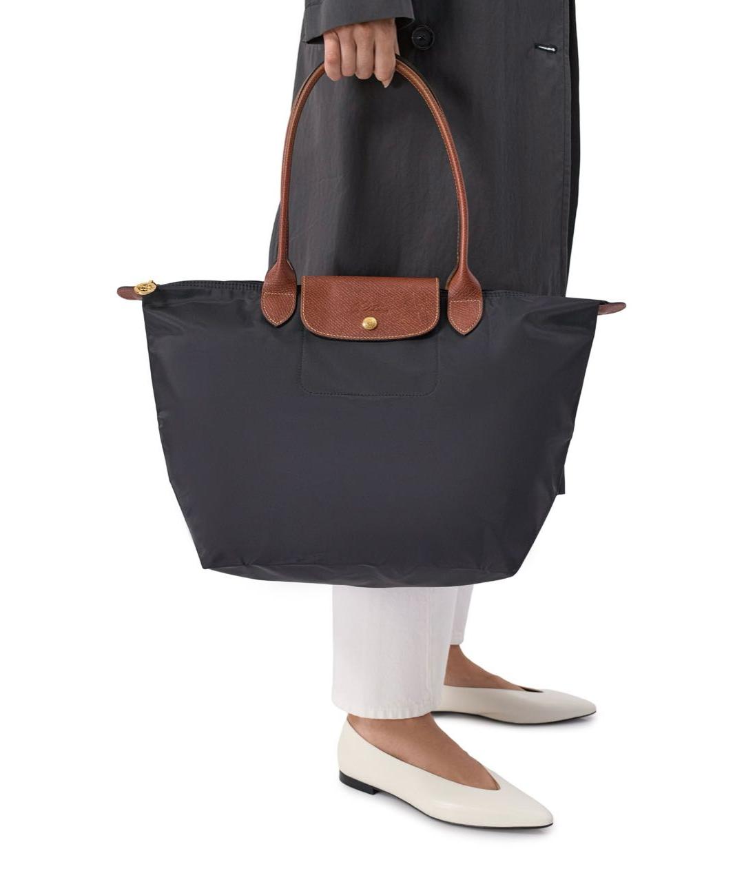 LONGCHAMP Черная сумка тоут, фото 7