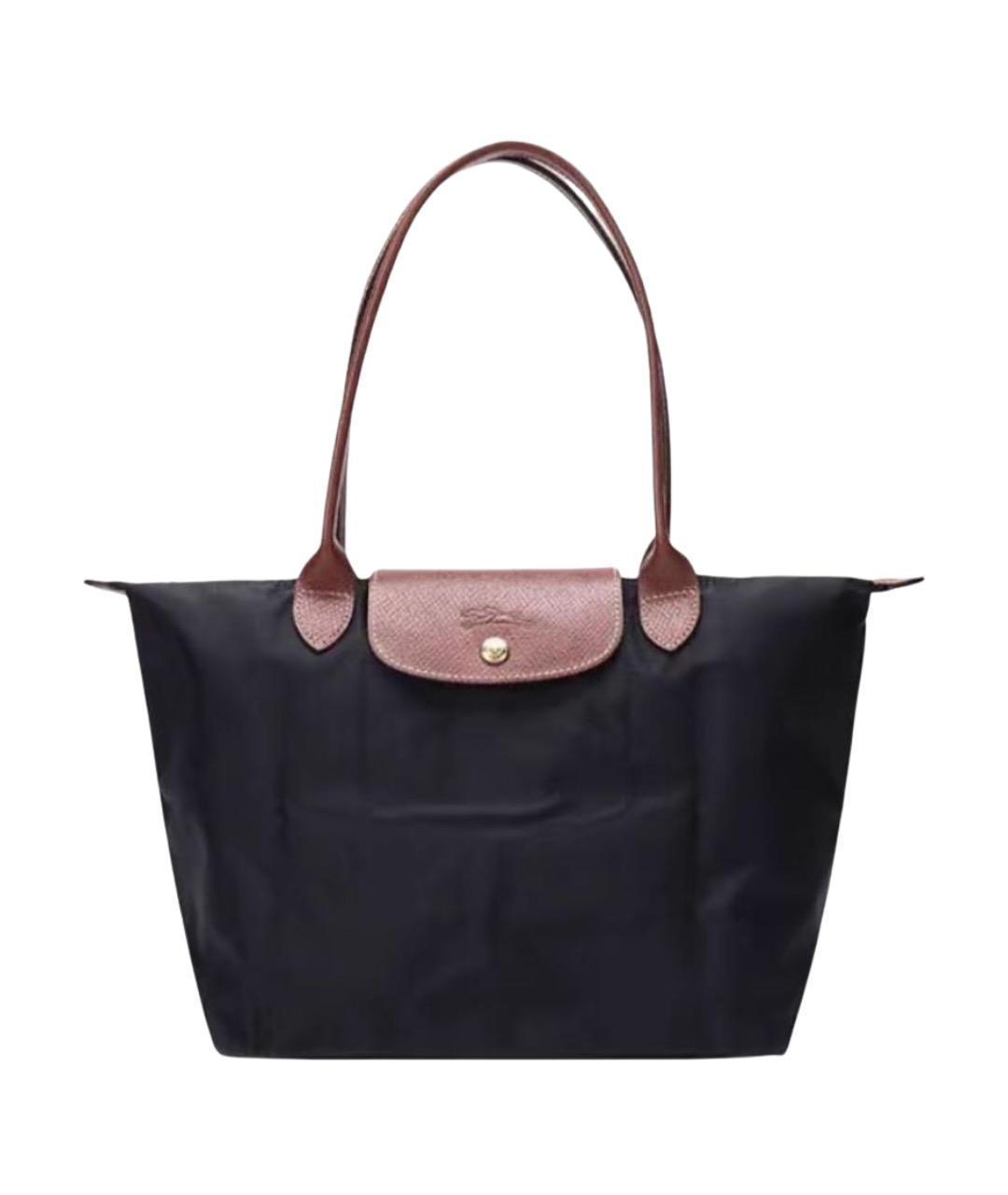 LONGCHAMP Черная сумка тоут, фото 1