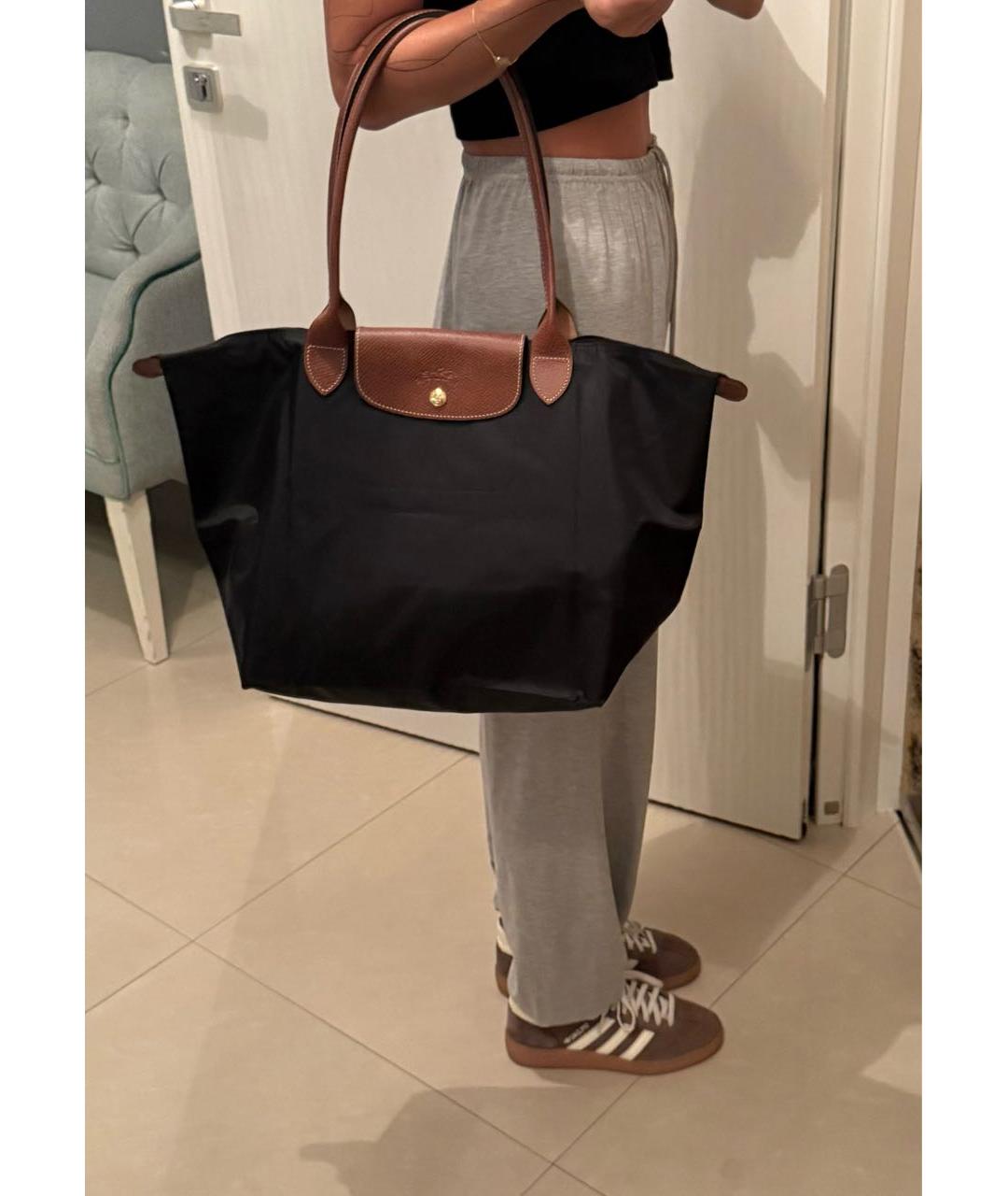 LONGCHAMP Черная сумка тоут, фото 4