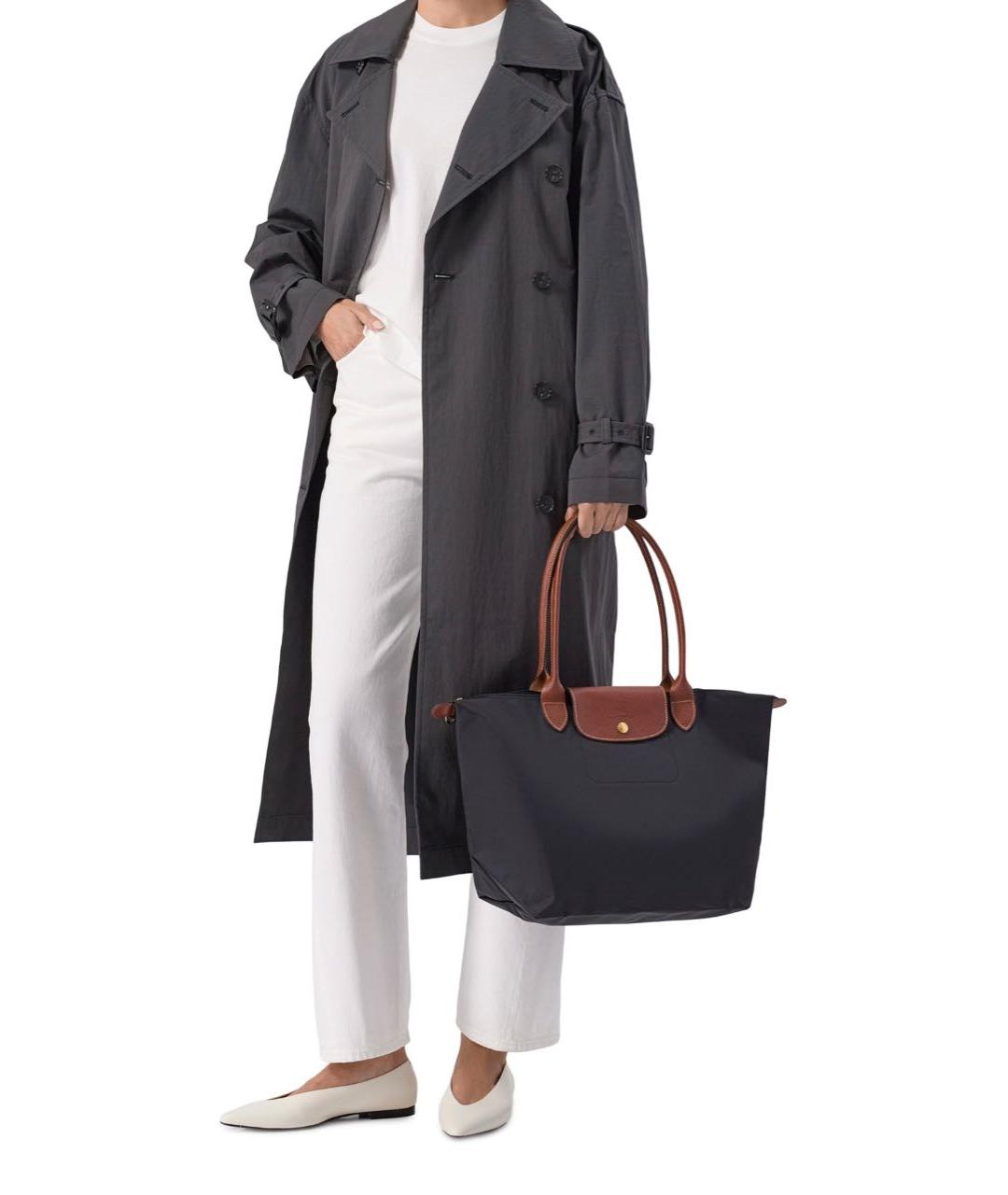 LONGCHAMP Черная сумка тоут, фото 6