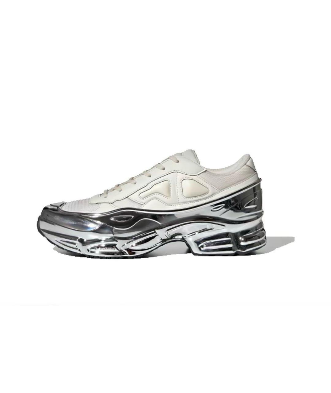ADIDAS X RAF SIMONS Белые кожаные низкие кроссовки / кеды, фото 9