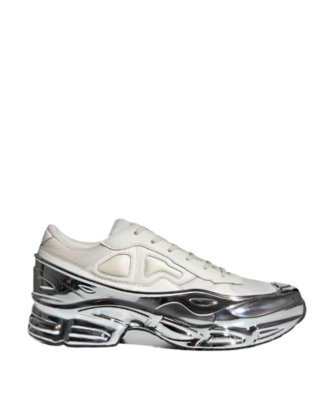 ADIDAS X RAF SIMONS Белые кожаные низкие кроссовки / кеды, фото 1