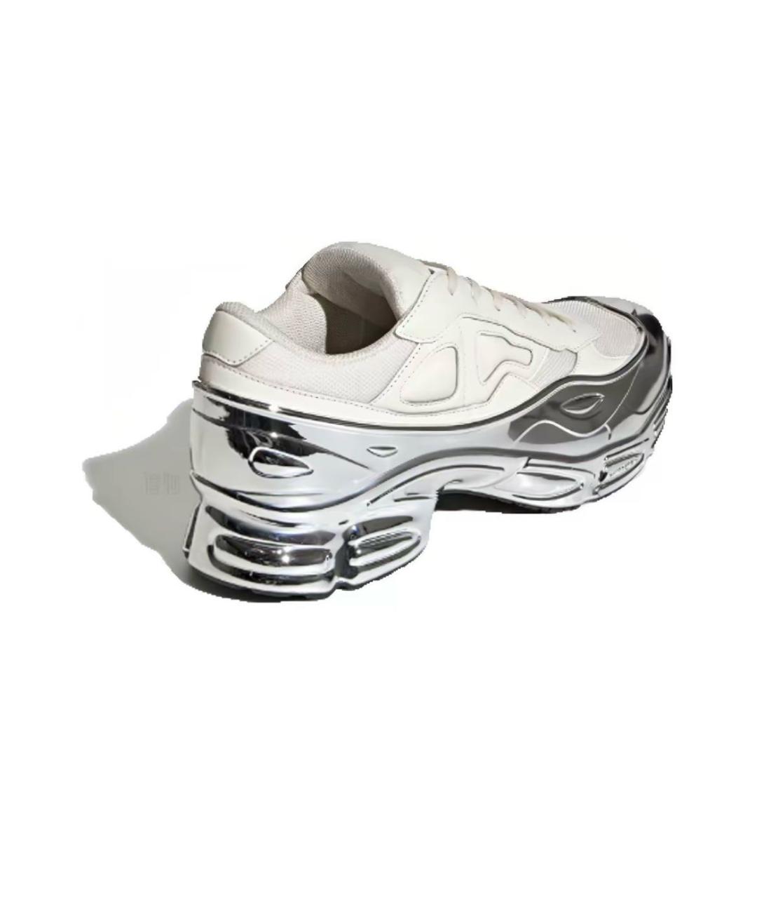 ADIDAS X RAF SIMONS Белые кожаные низкие кроссовки / кеды, фото 3