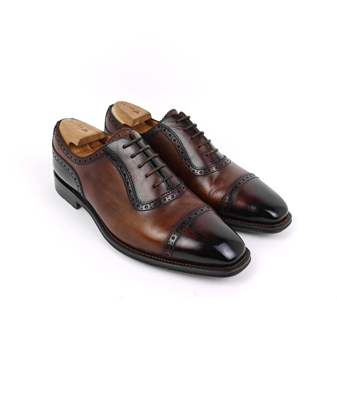 BALLY Коричневые кожаные туфли, фото 6