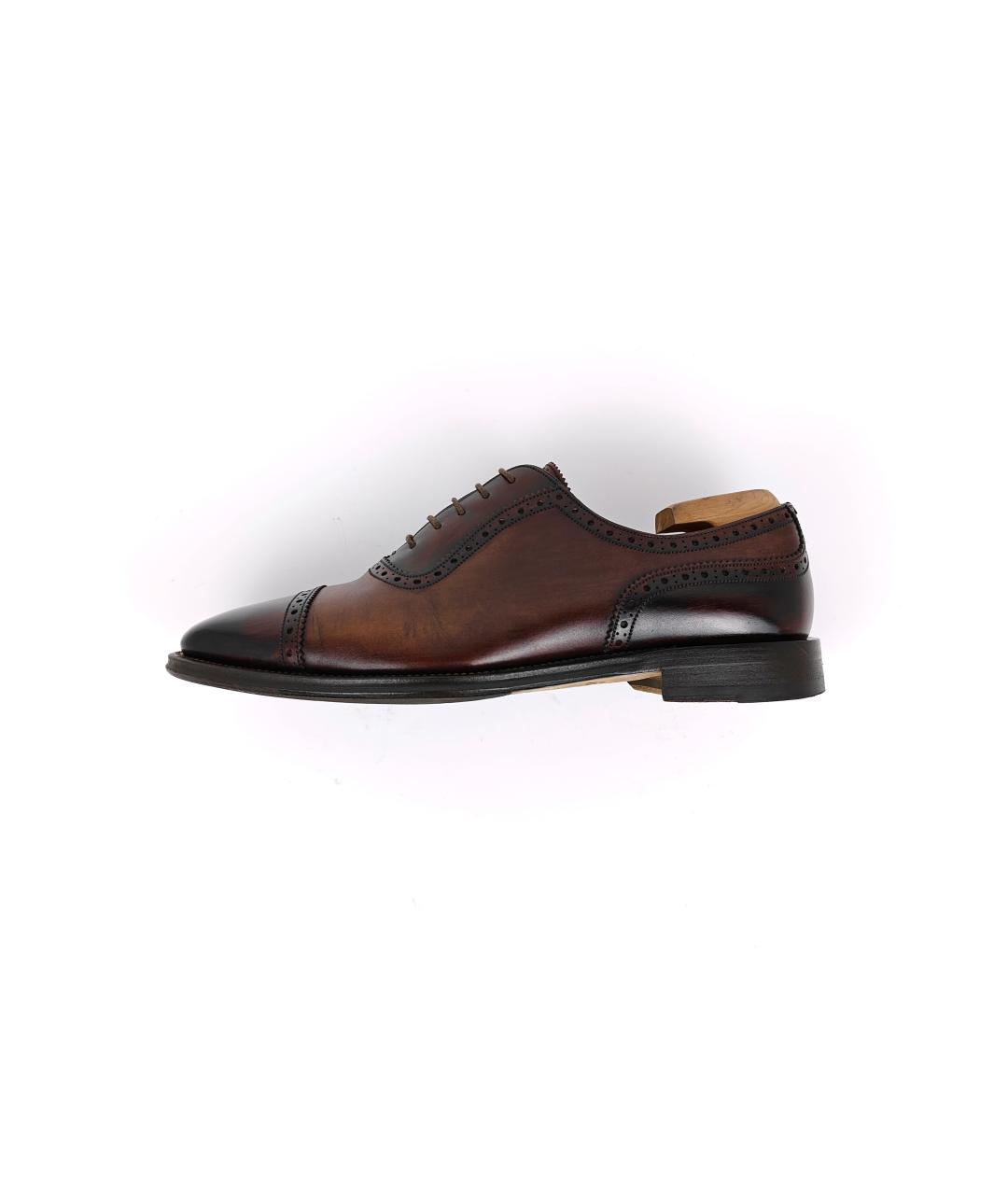 BALLY Коричневые кожаные туфли, фото 2
