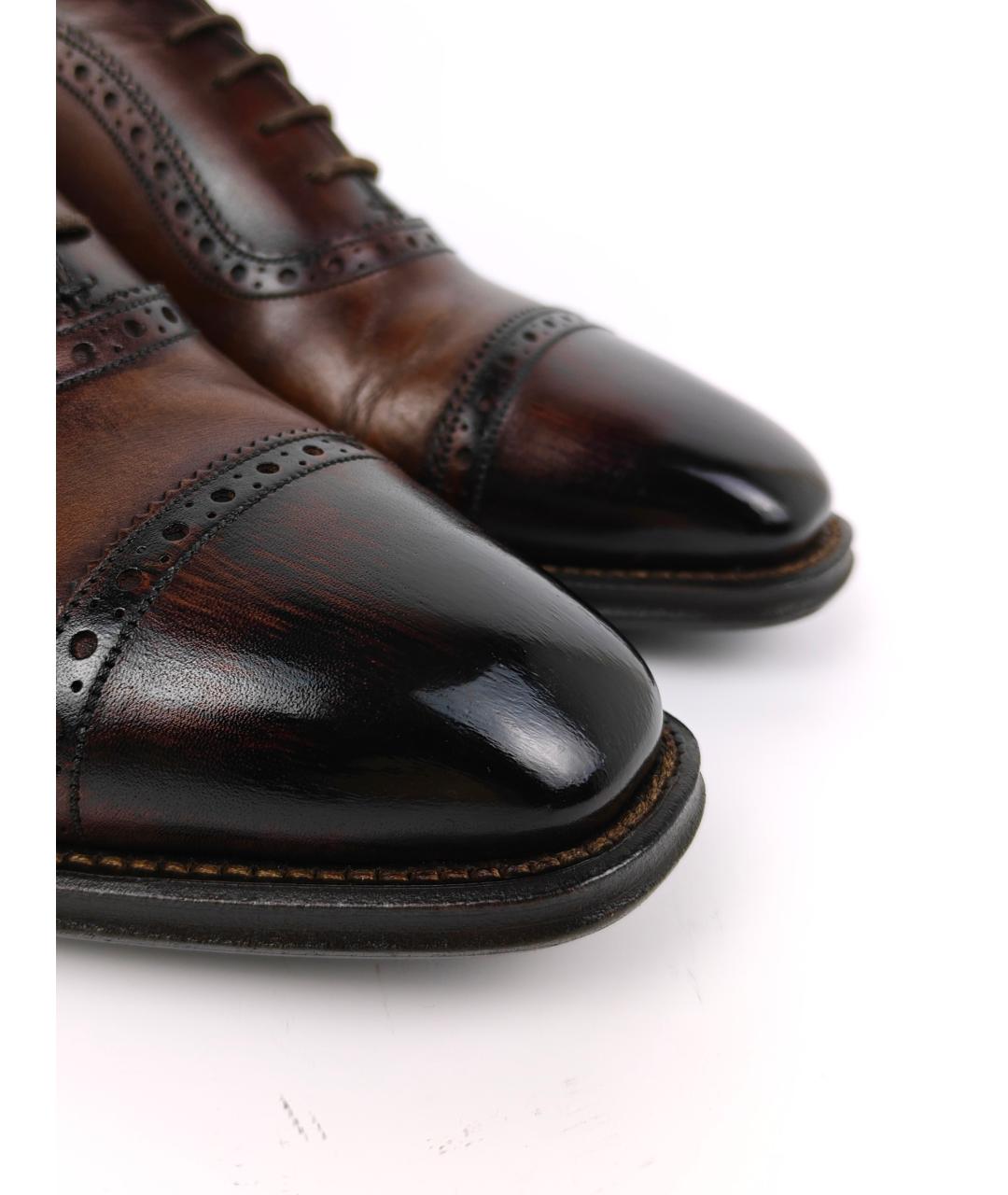 BALLY Коричневые кожаные туфли, фото 8
