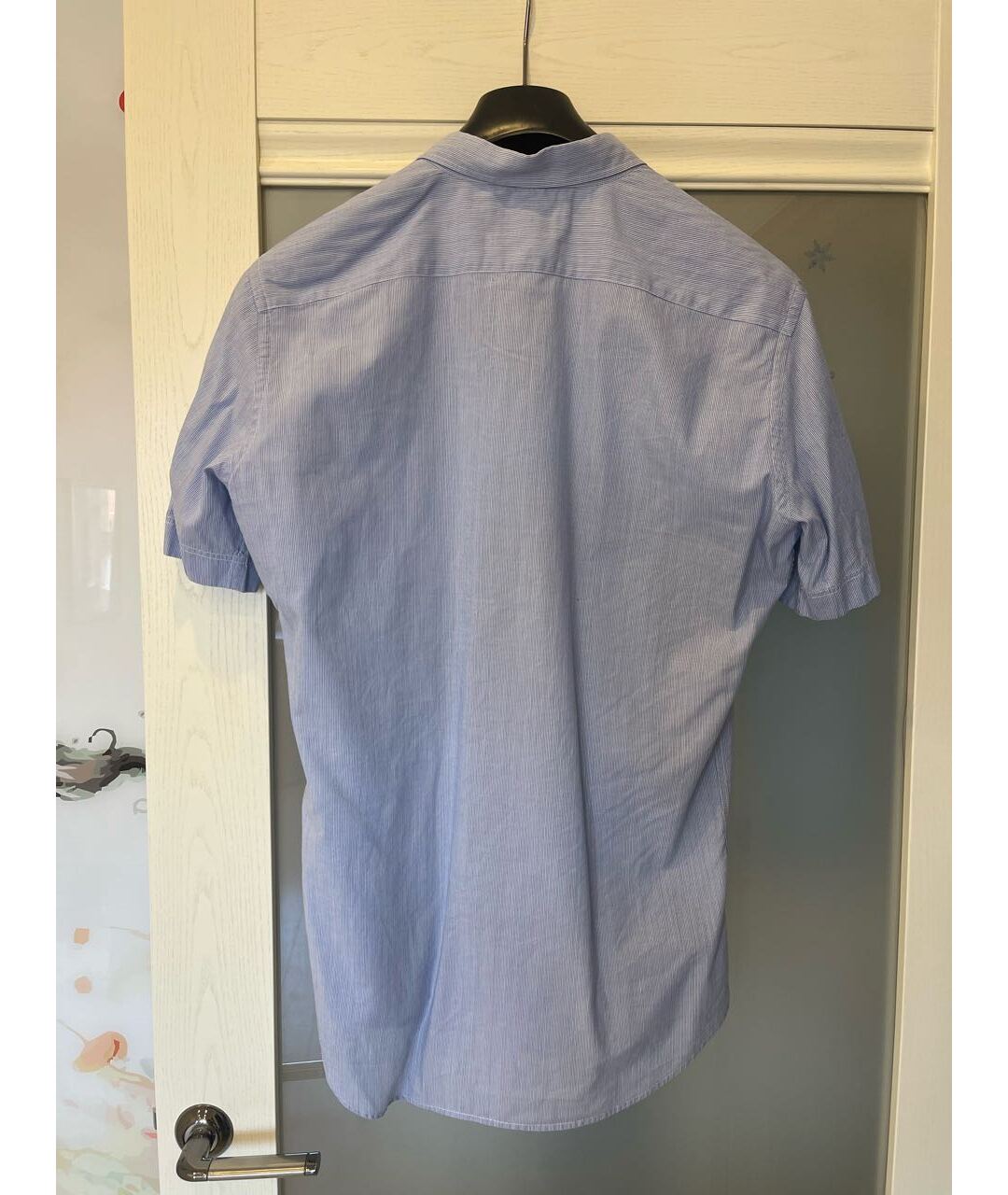 PAL ZILERI Голубая хлопковая кэжуал рубашка, фото 2