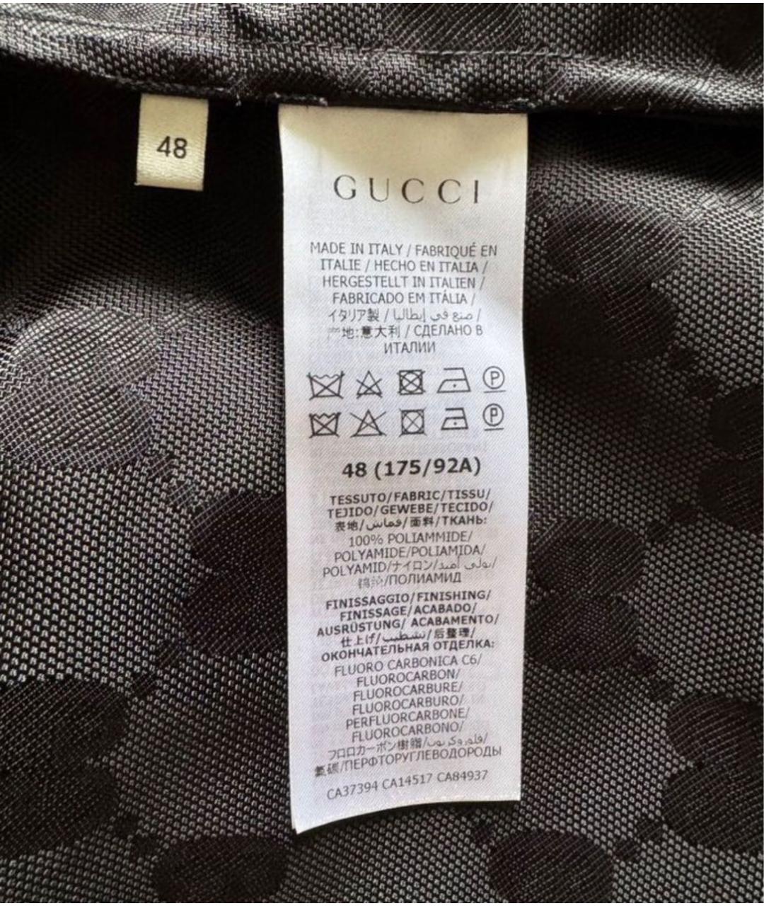 GUCCI Черная полиамидовая куртка, фото 3