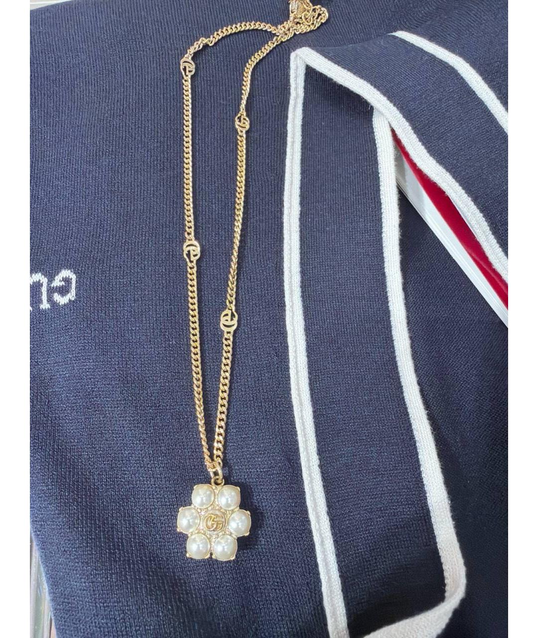 GUCCI Золотая металлическая подвеска, фото 4
