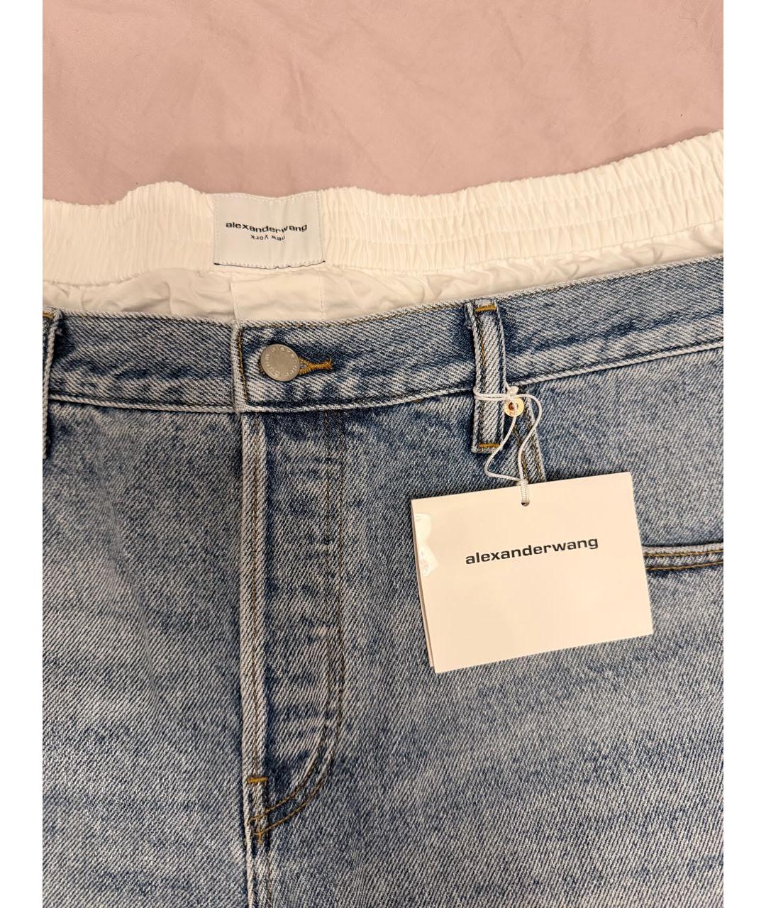 ALEXANDER WANG Голубые деним шорты, фото 2