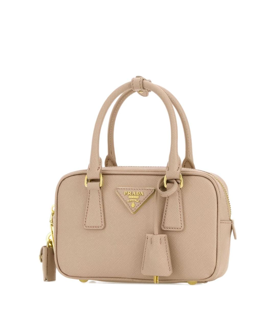 PRADA Бежевая кожаная сумка тоут, фото 2