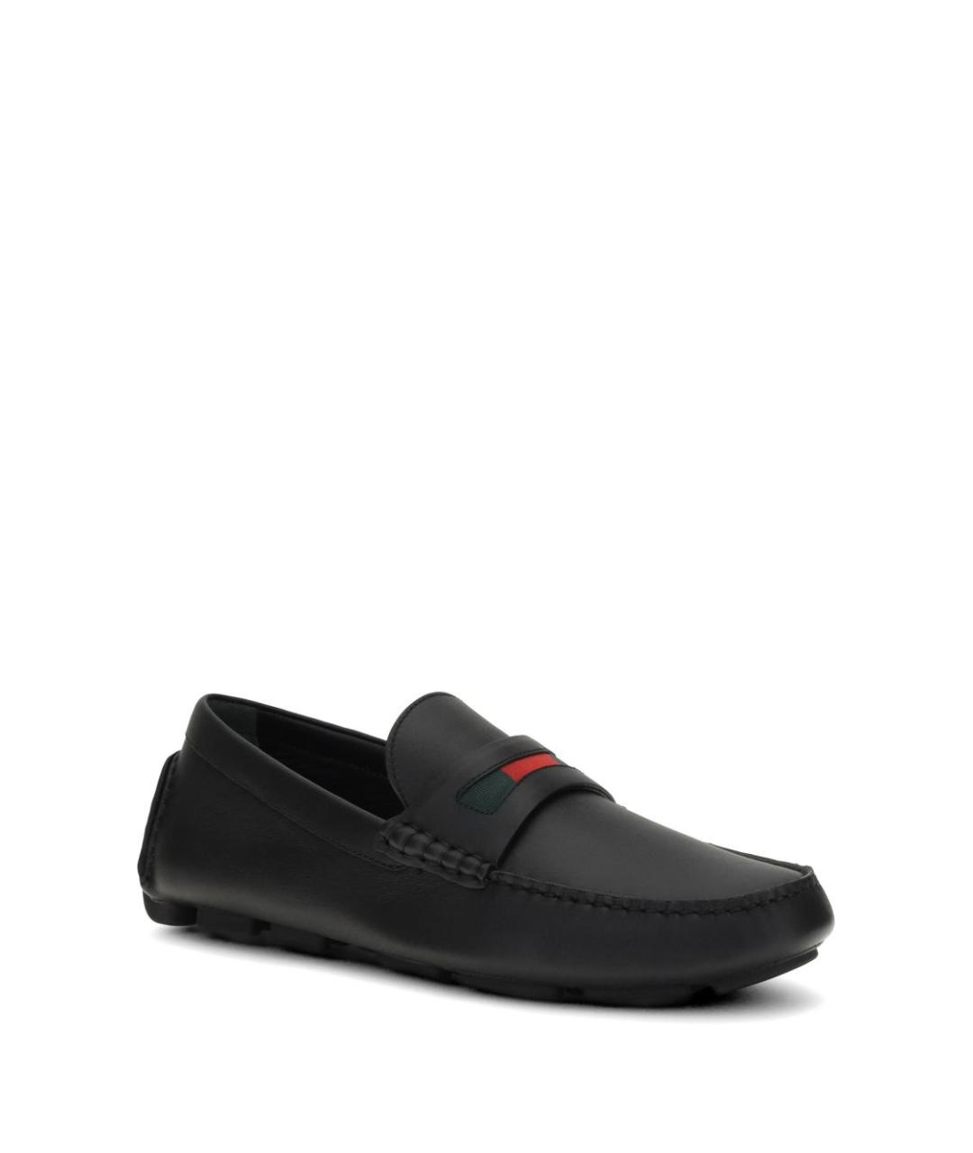 GUCCI Черные кожаные мокасины, фото 3