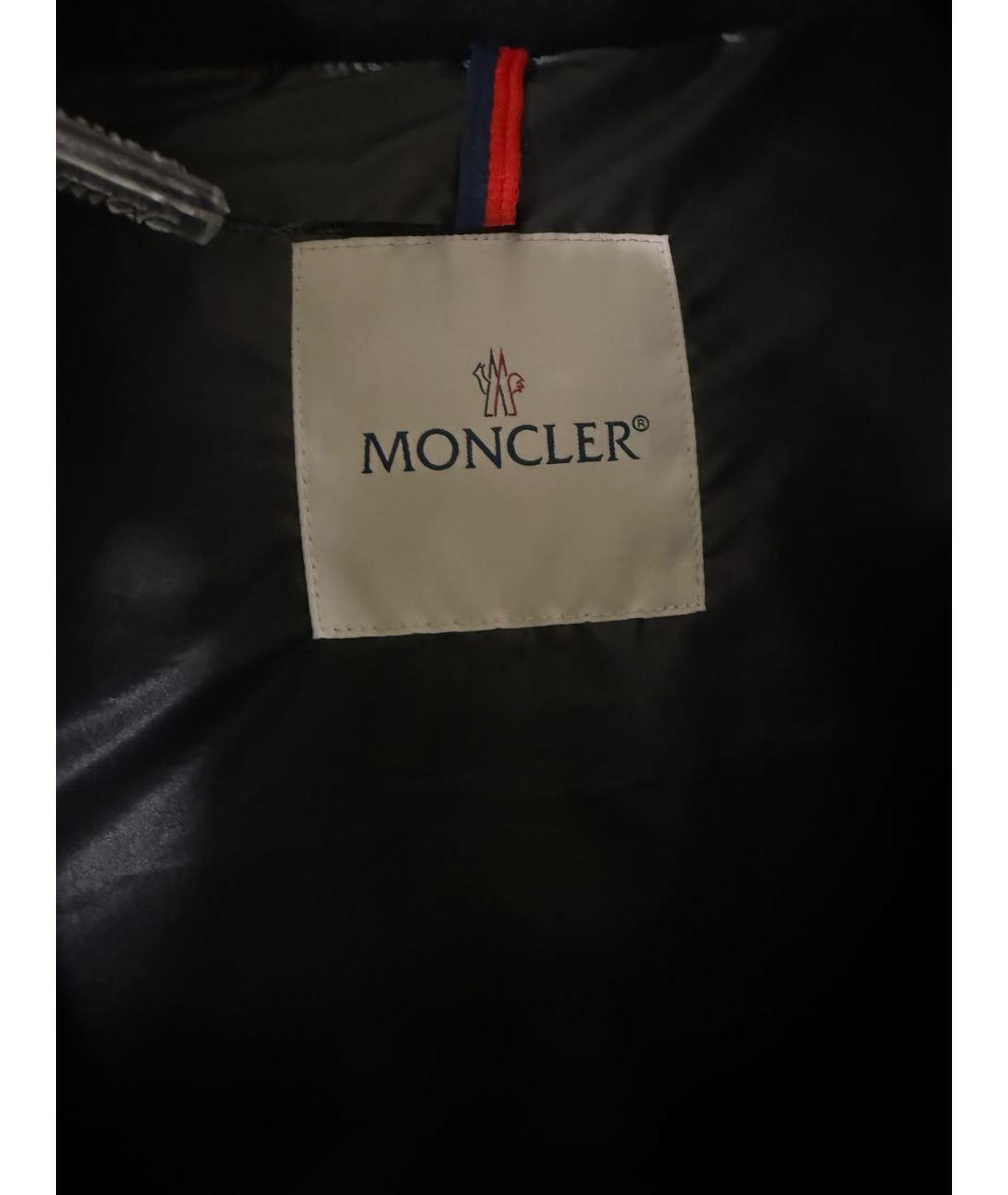 MONCLER Черный шерстяной пуховик, фото 6