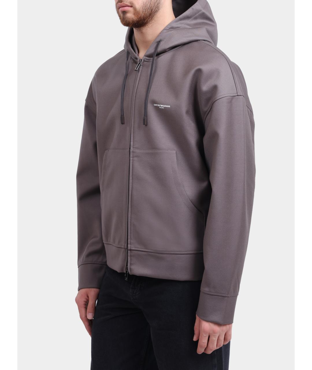EMPORIO ARMANI Серая спортивная куртка, фото 3