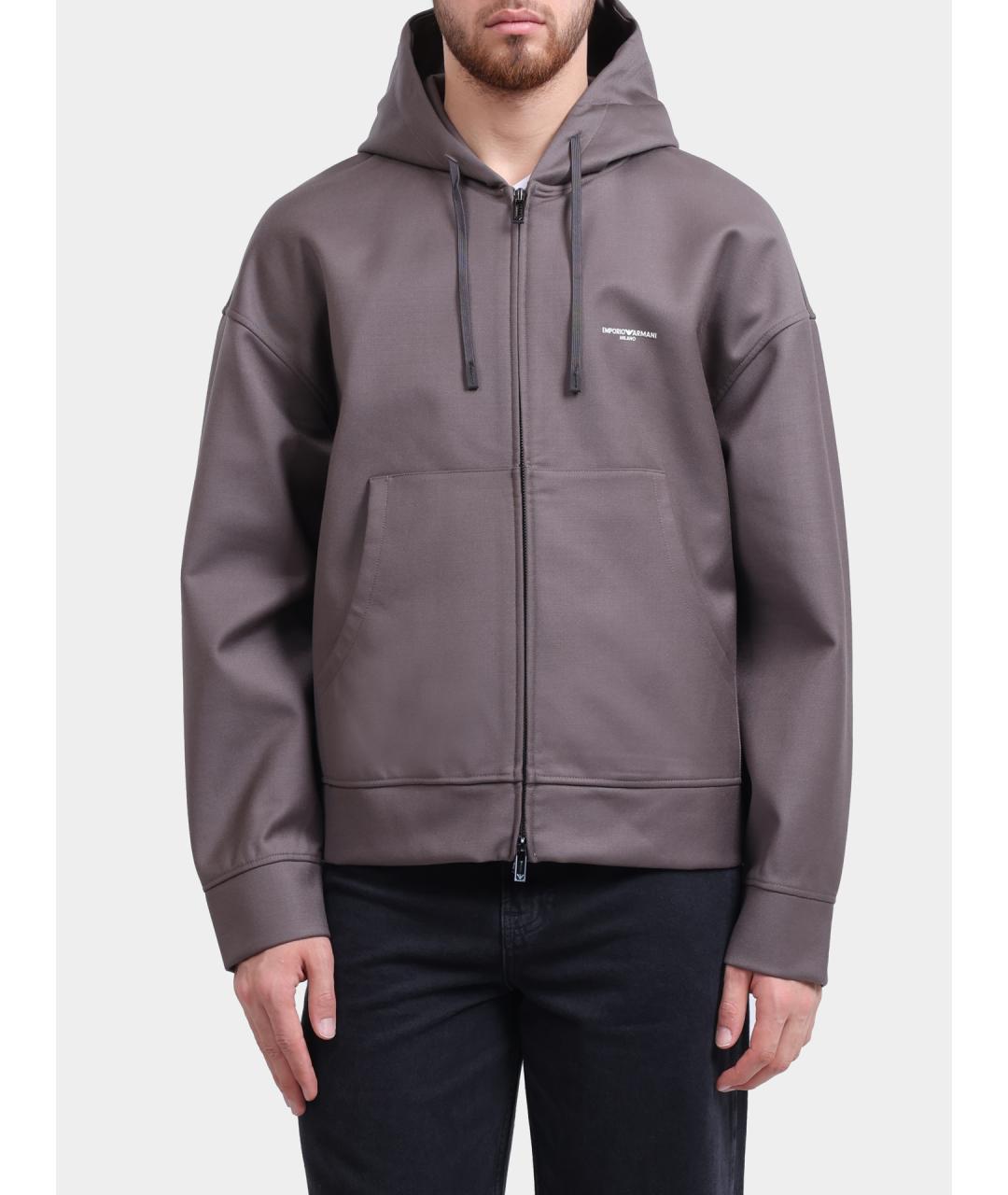 EMPORIO ARMANI Серая спортивная куртка, фото 1