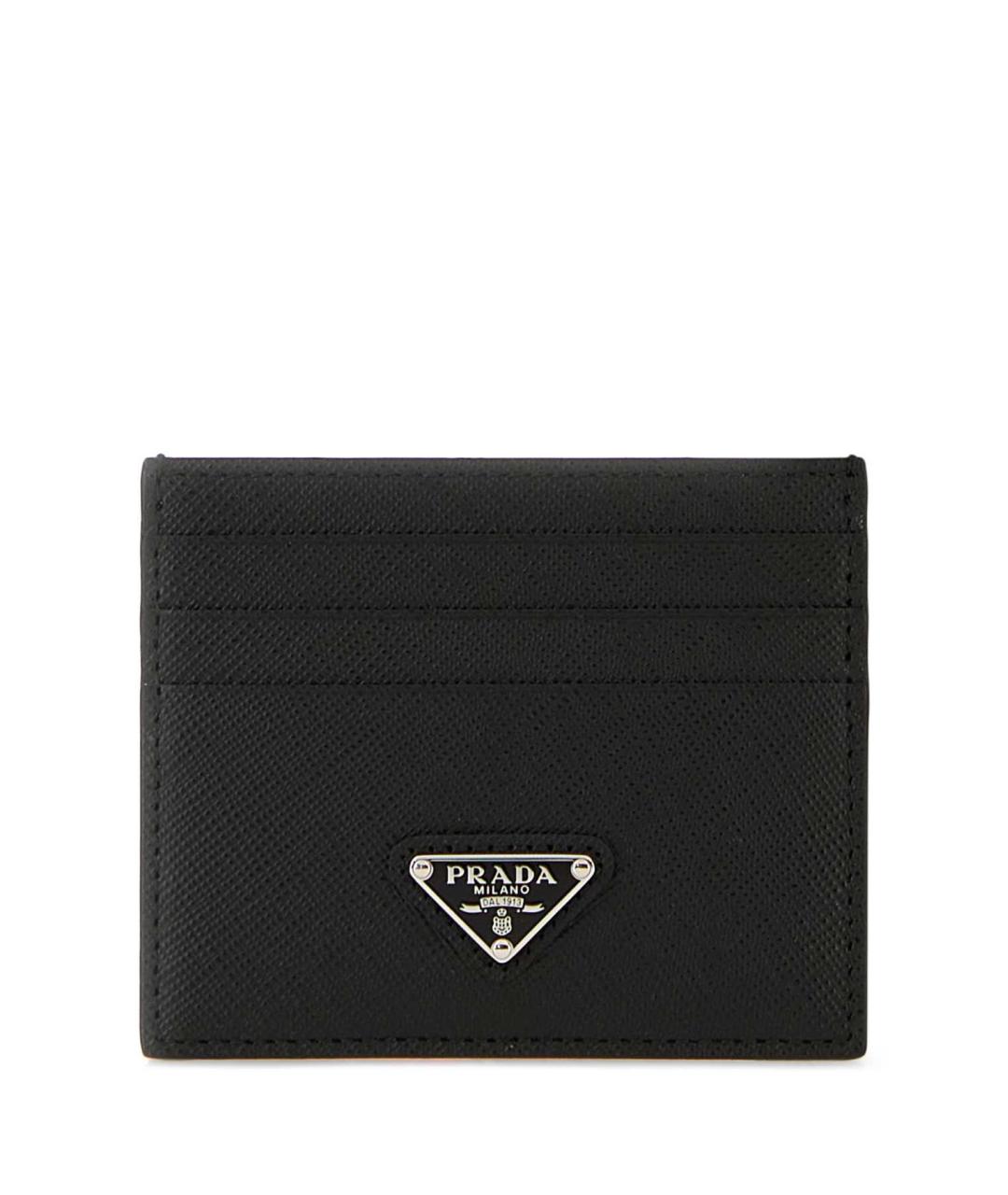 PRADA Черный кожаный кардхолдер, фото 1