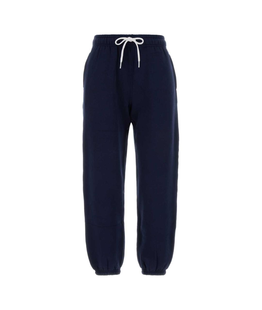 POLO RALPH LAUREN Синие хлопковые прямые брюки, фото 1