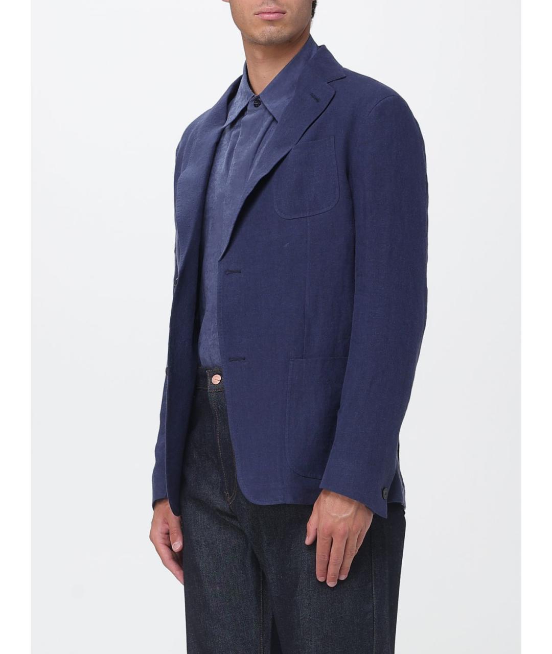 EMPORIO ARMANI Синий пиджак, фото 3