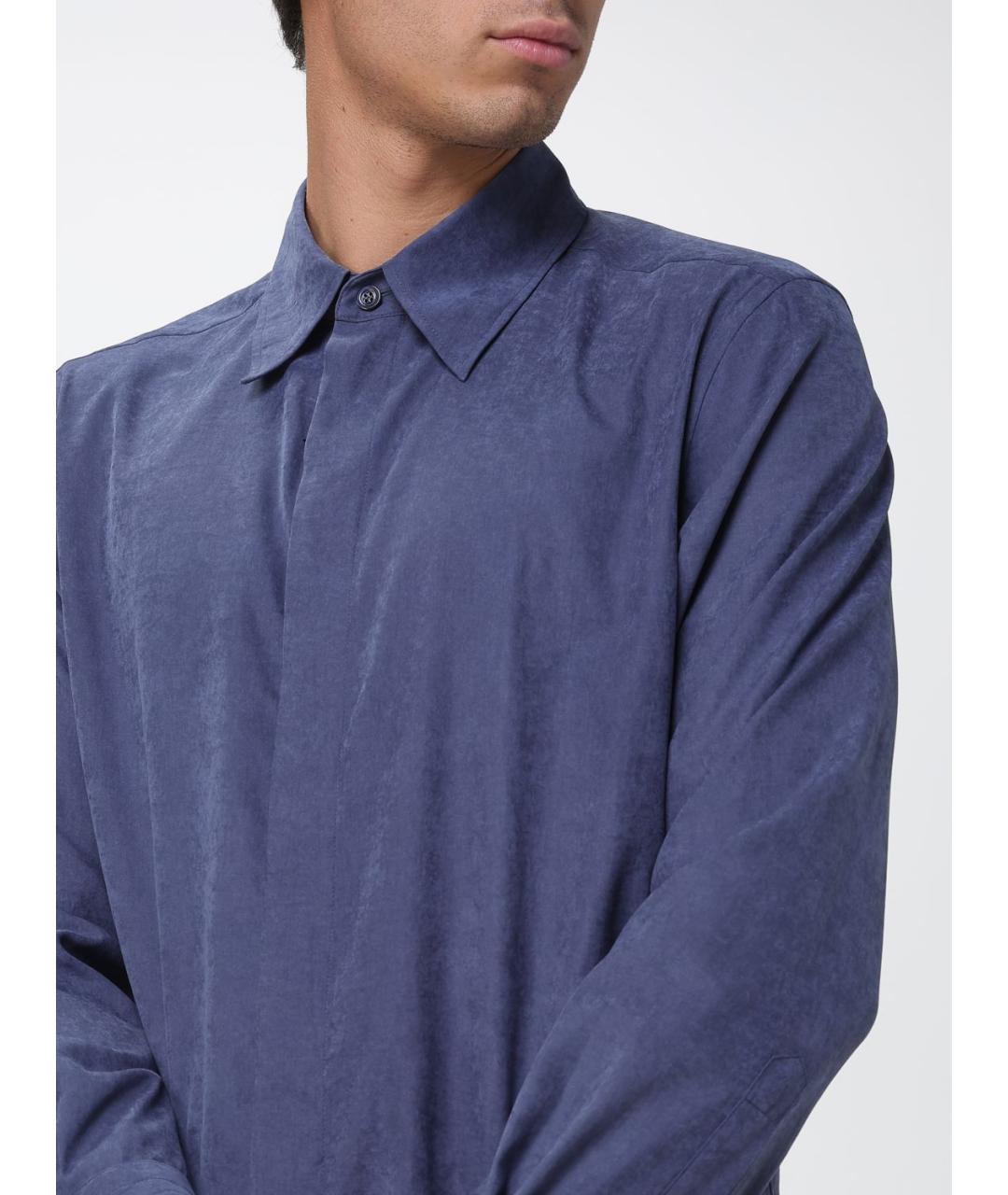 EMPORIO ARMANI Синяя кэжуал рубашка, фото 3