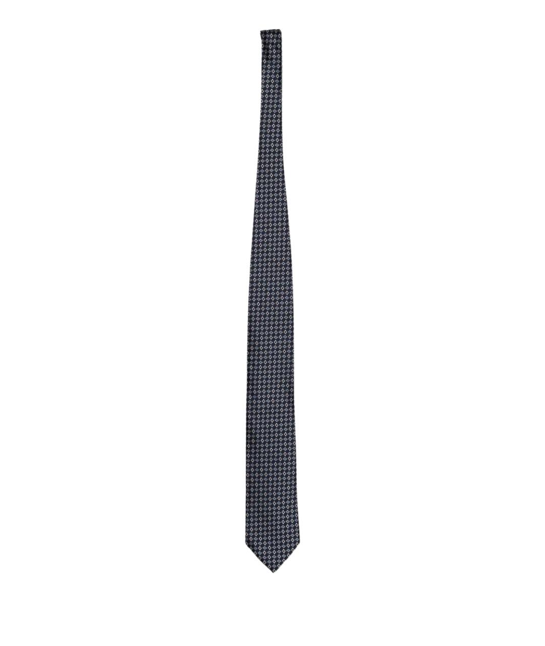 ZEGNA Синий шелковый галстук, фото 1