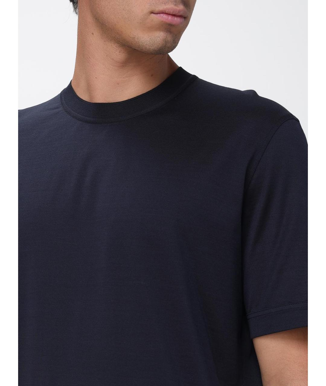 ZEGNA Синяя футболка, фото 5