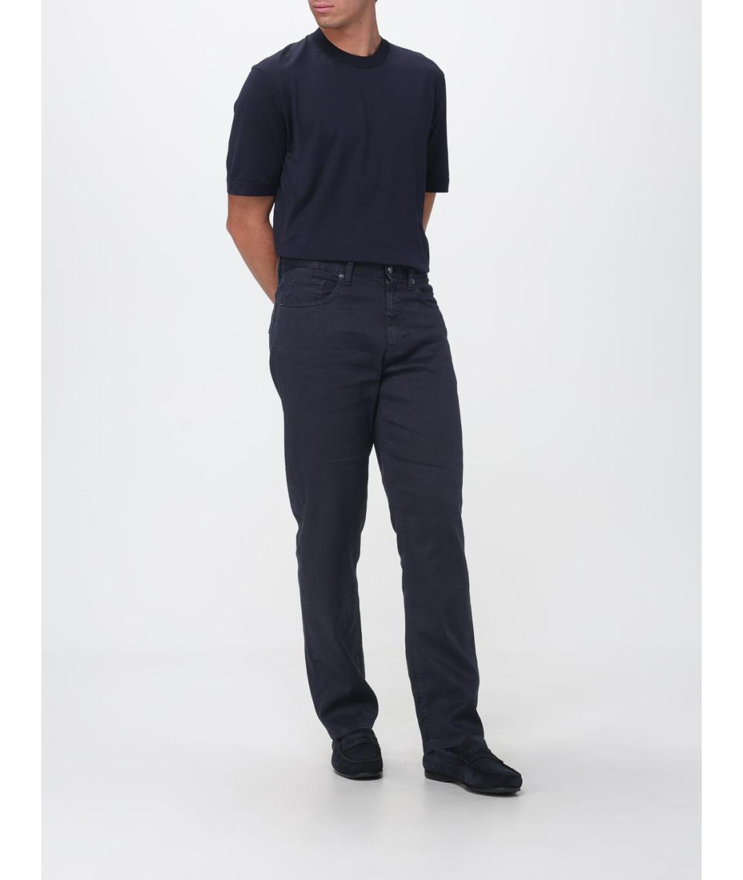 ZEGNA Синяя футболка, фото 2