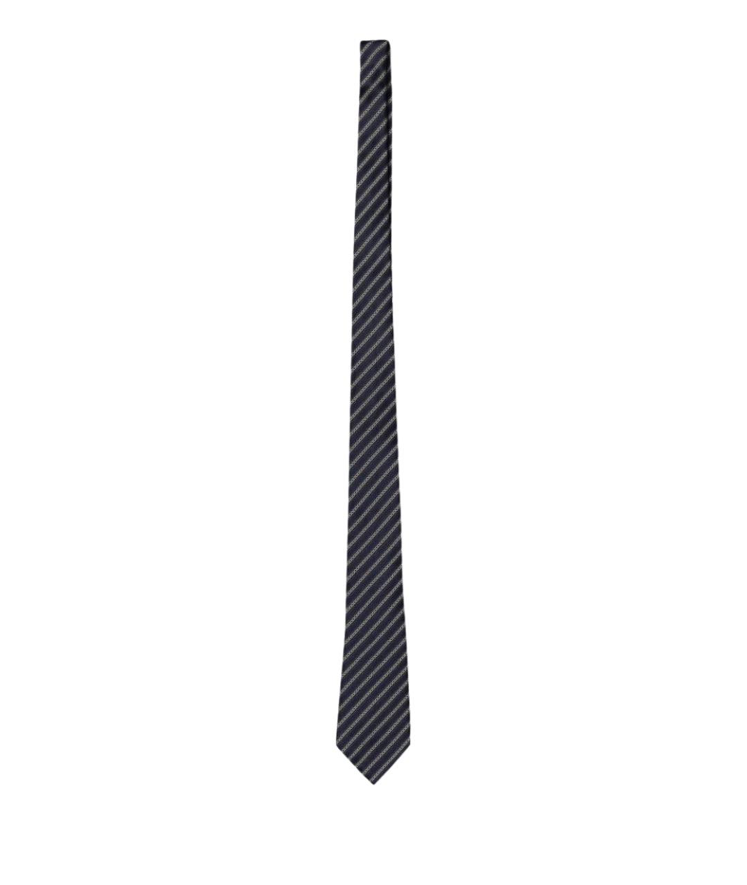ZEGNA Синий шелковый галстук, фото 1