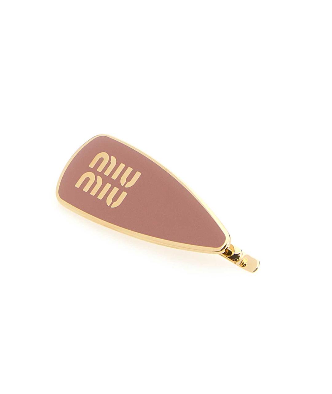 MIU MIU Розовая заколка, фото 2
