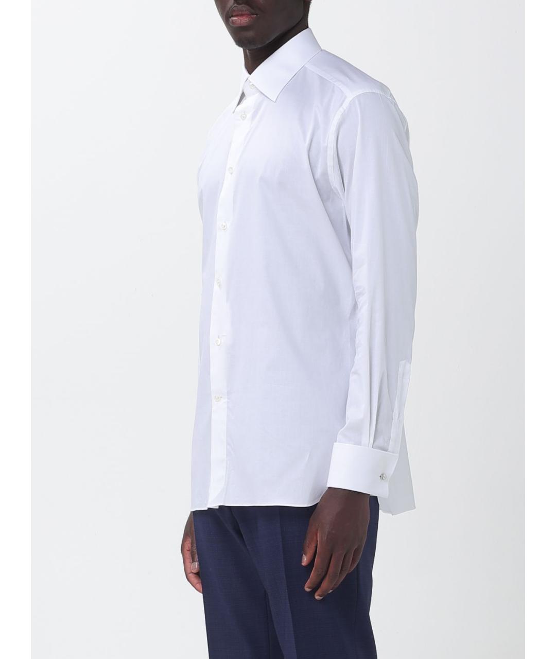 ZEGNA Белая кэжуал рубашка, фото 3