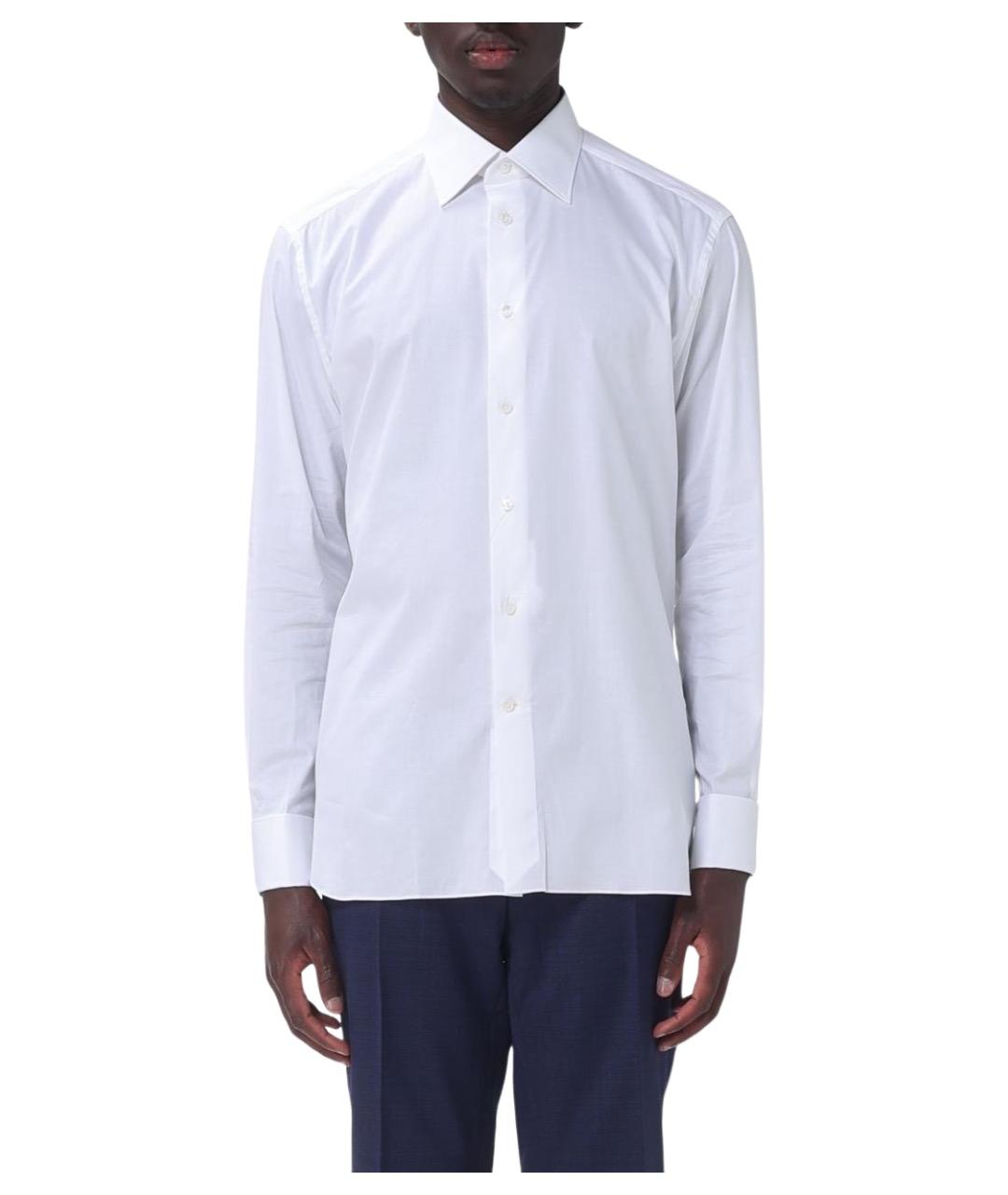 ZEGNA Белая кэжуал рубашка, фото 1