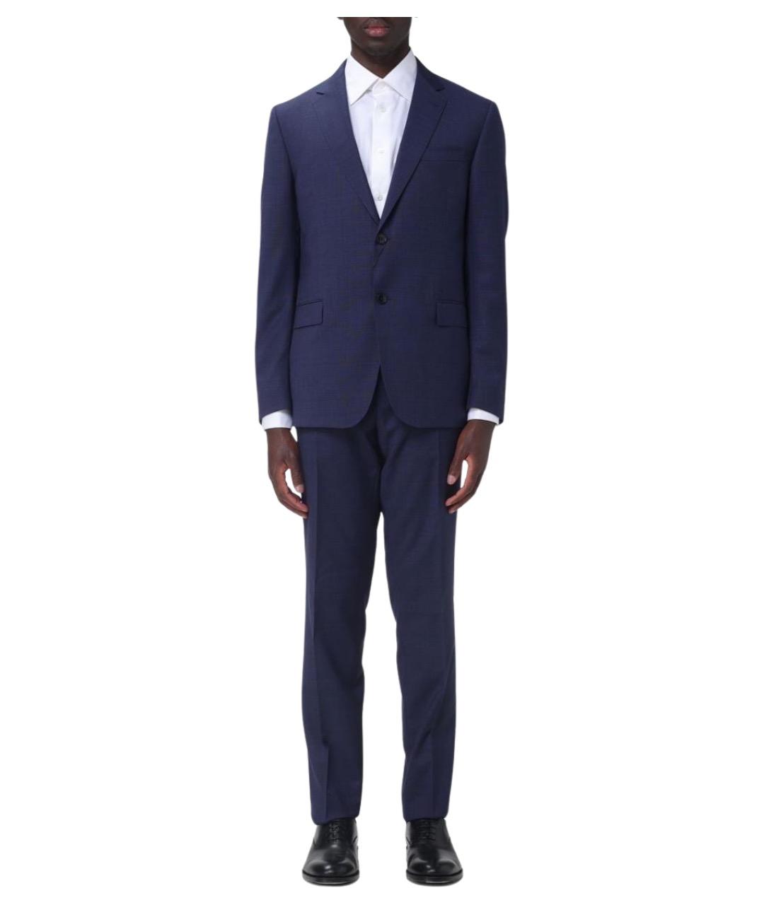 ZEGNA Синий повседневный костюм, фото 1