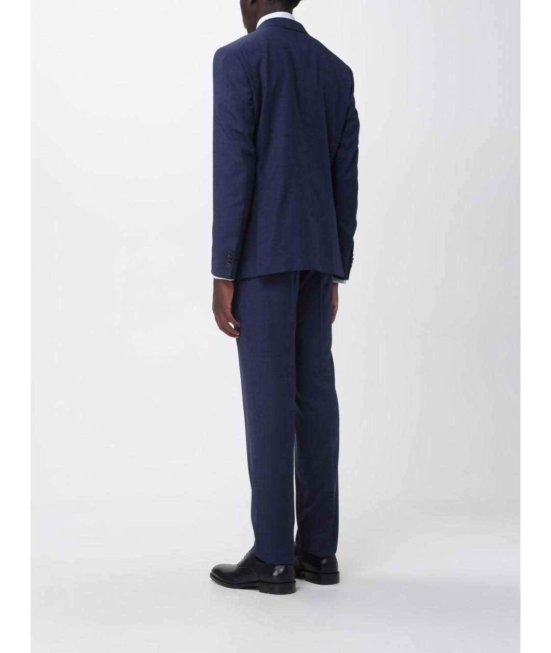 ZEGNA Синий повседневный костюм, фото 3