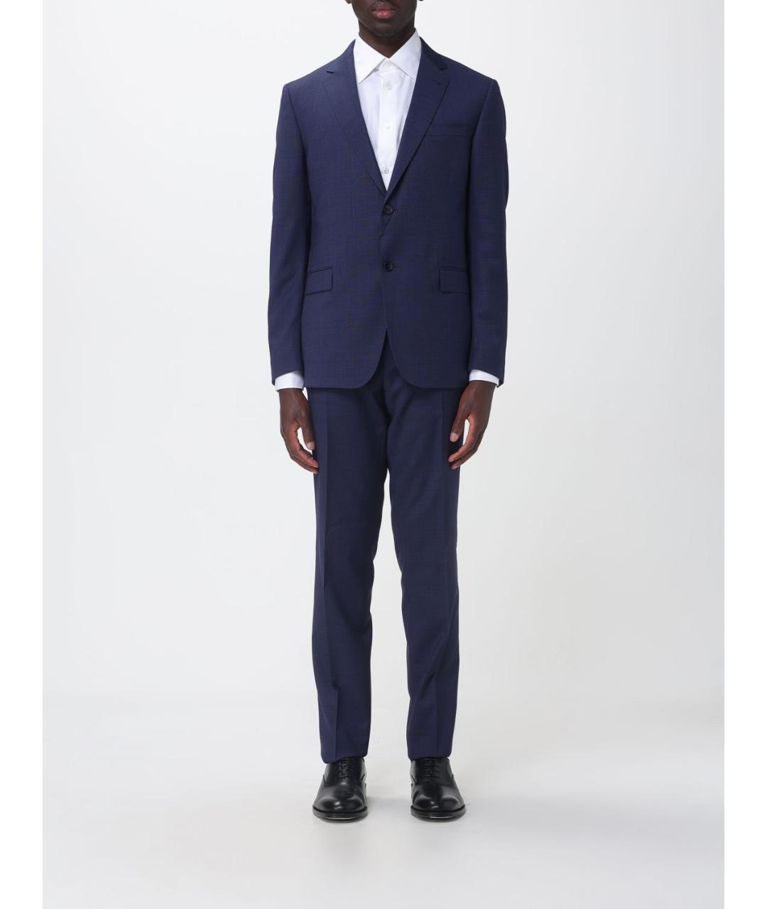 ZEGNA Синий повседневный костюм, фото 7