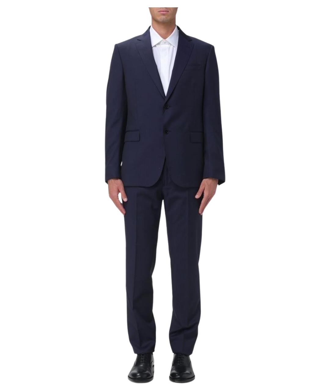 ZEGNA Темно-синий классический костюм, фото 1