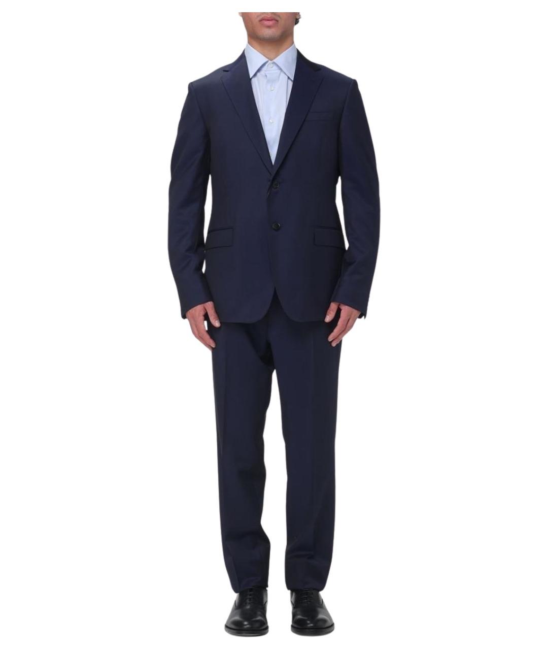 ZEGNA Темно-синий классический костюм, фото 1