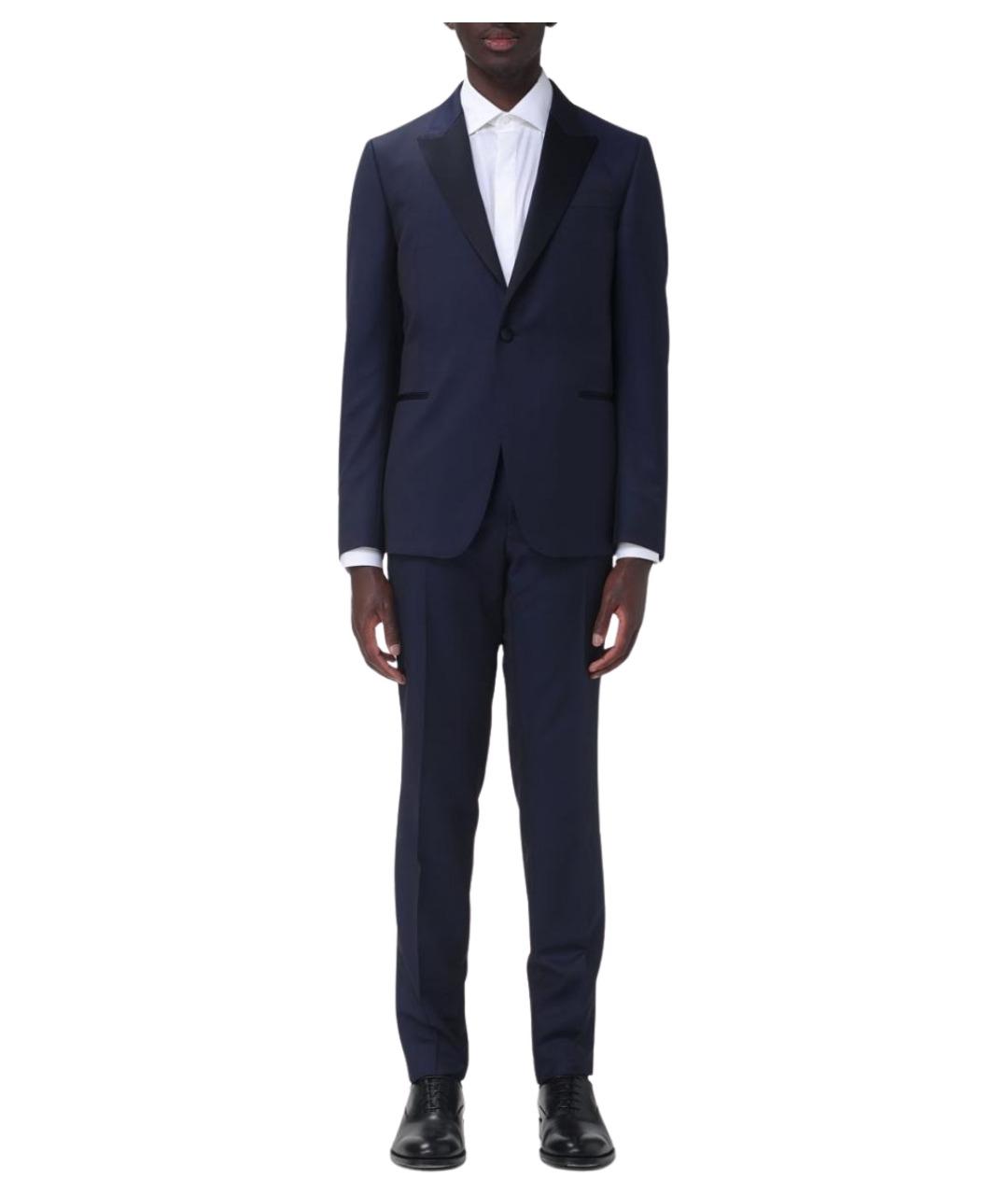 ZEGNA Темно-синий классический костюм, фото 1