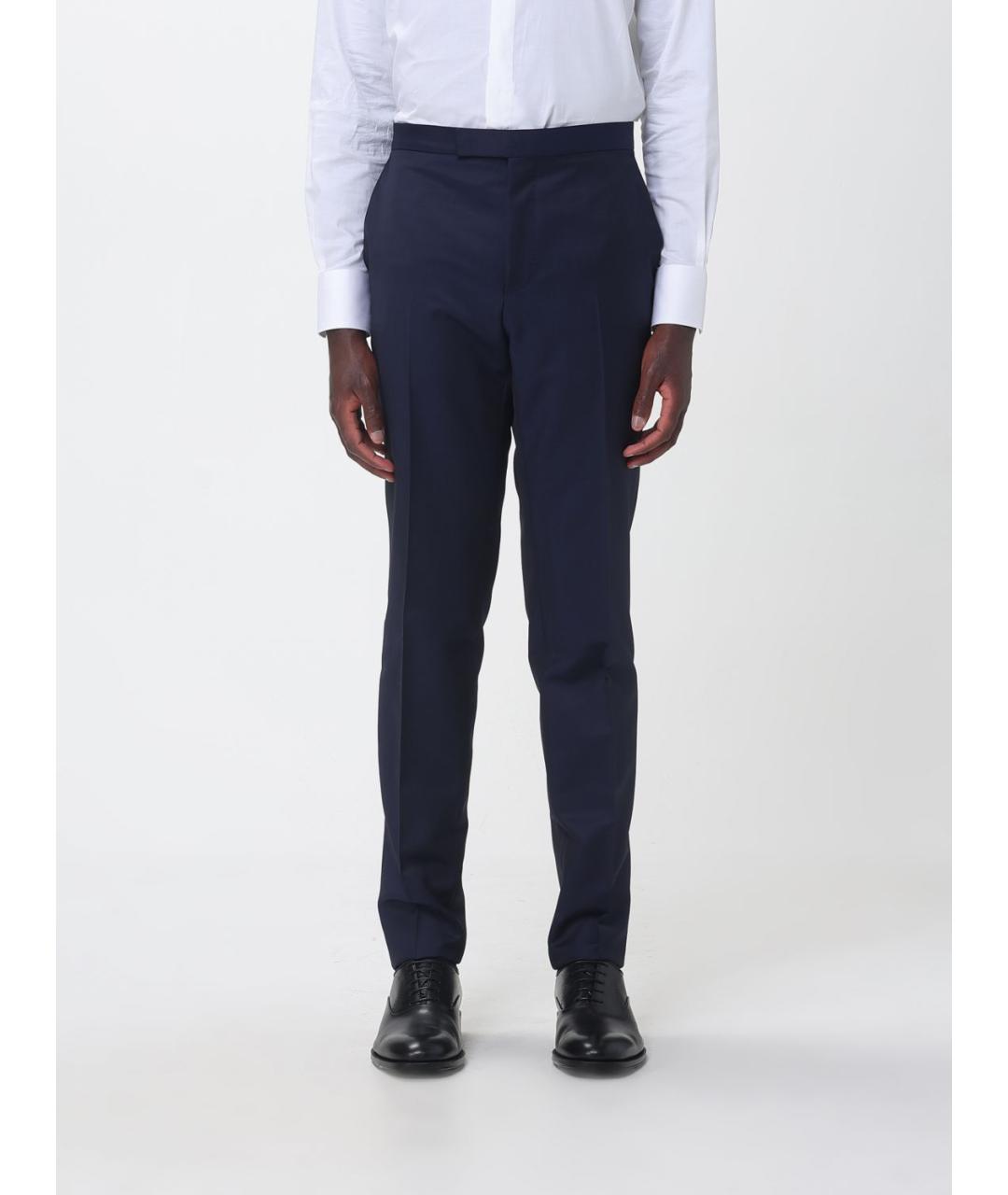 ZEGNA Темно-синий классический костюм, фото 4