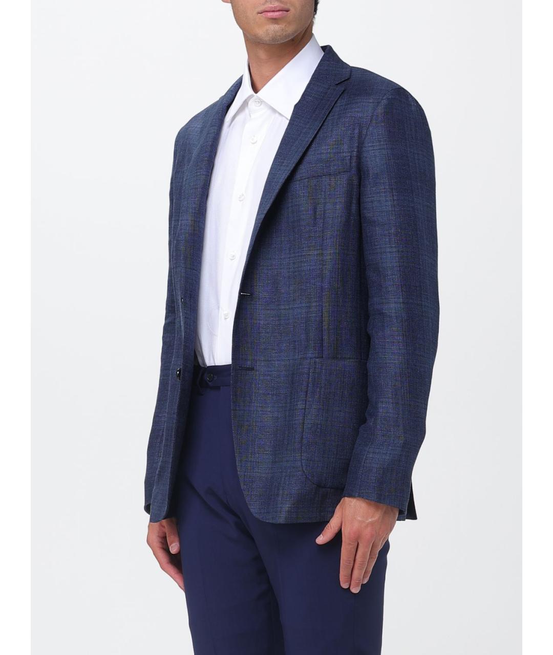 ZEGNA Синий пиджак, фото 4