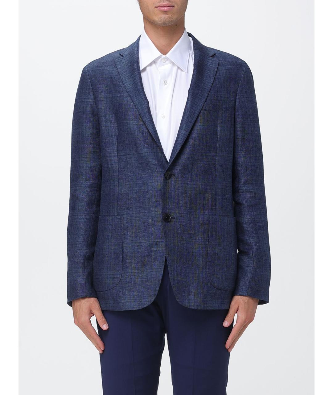 ZEGNA Синий пиджак, фото 6