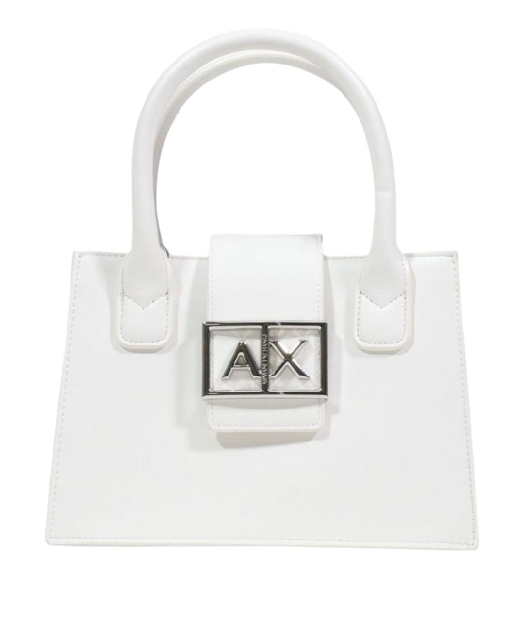 ARMANI EXCHANGE Белая сумка с короткими ручками из искусственной кожи, фото 1