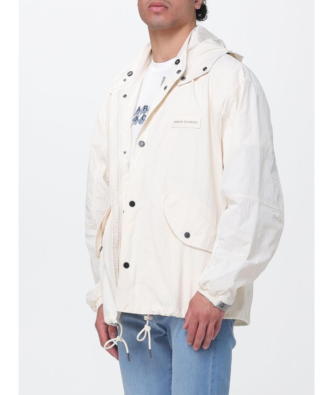 ARMANI EXCHANGE Бежевая полиамидовая куртка, фото 3
