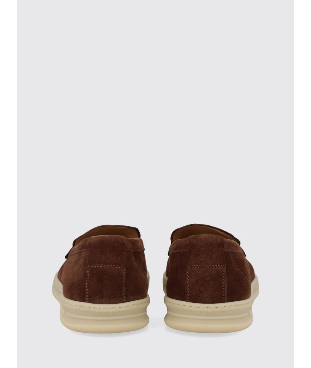 WOOLRICH Коричневые замшевые лоферы, фото 3
