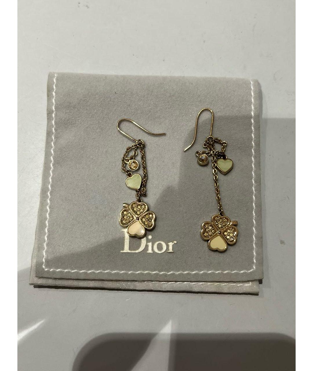 CHRISTIAN DIOR Золотые серьги, фото 4