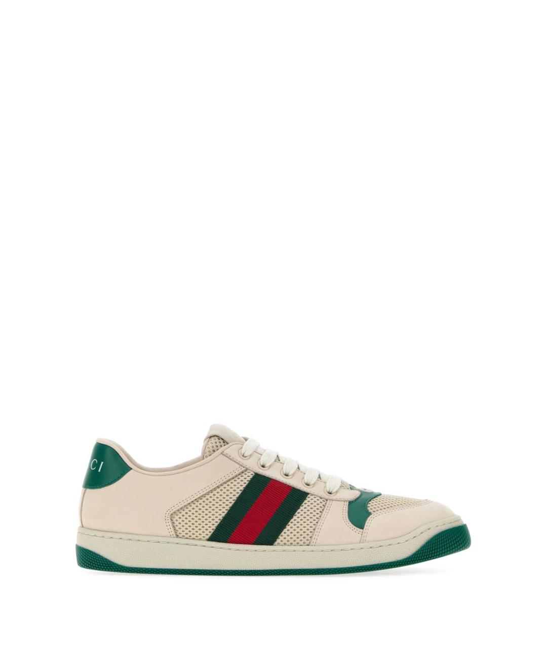 GUCCI Бежевые замшевые кеды, фото 1
