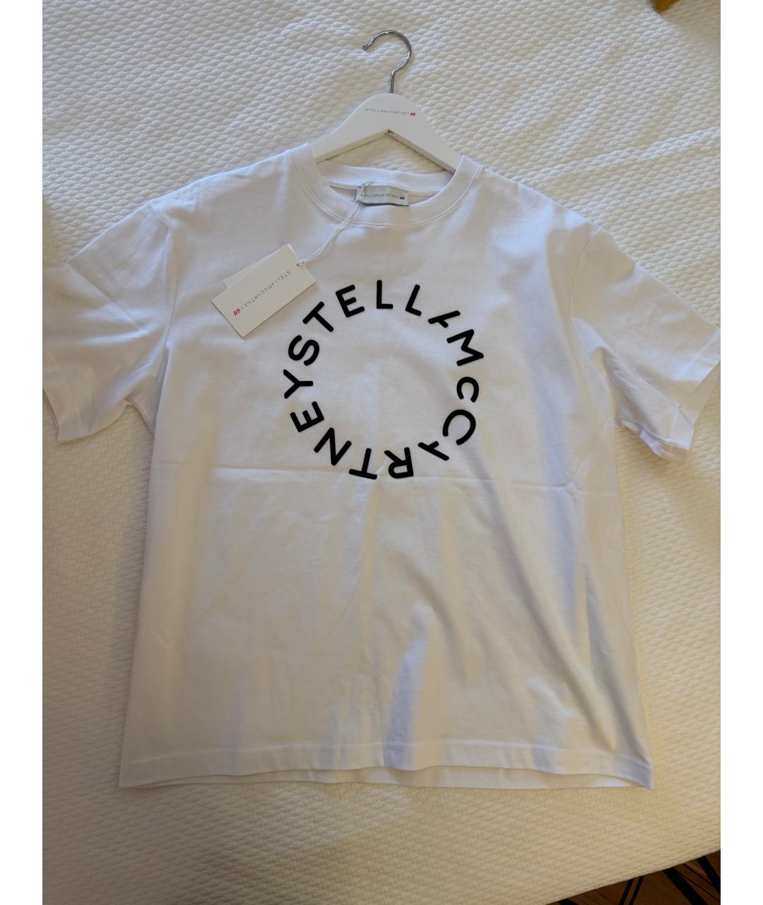 STELLA MCCARTNEY Белая хлопковая футболка, фото 3