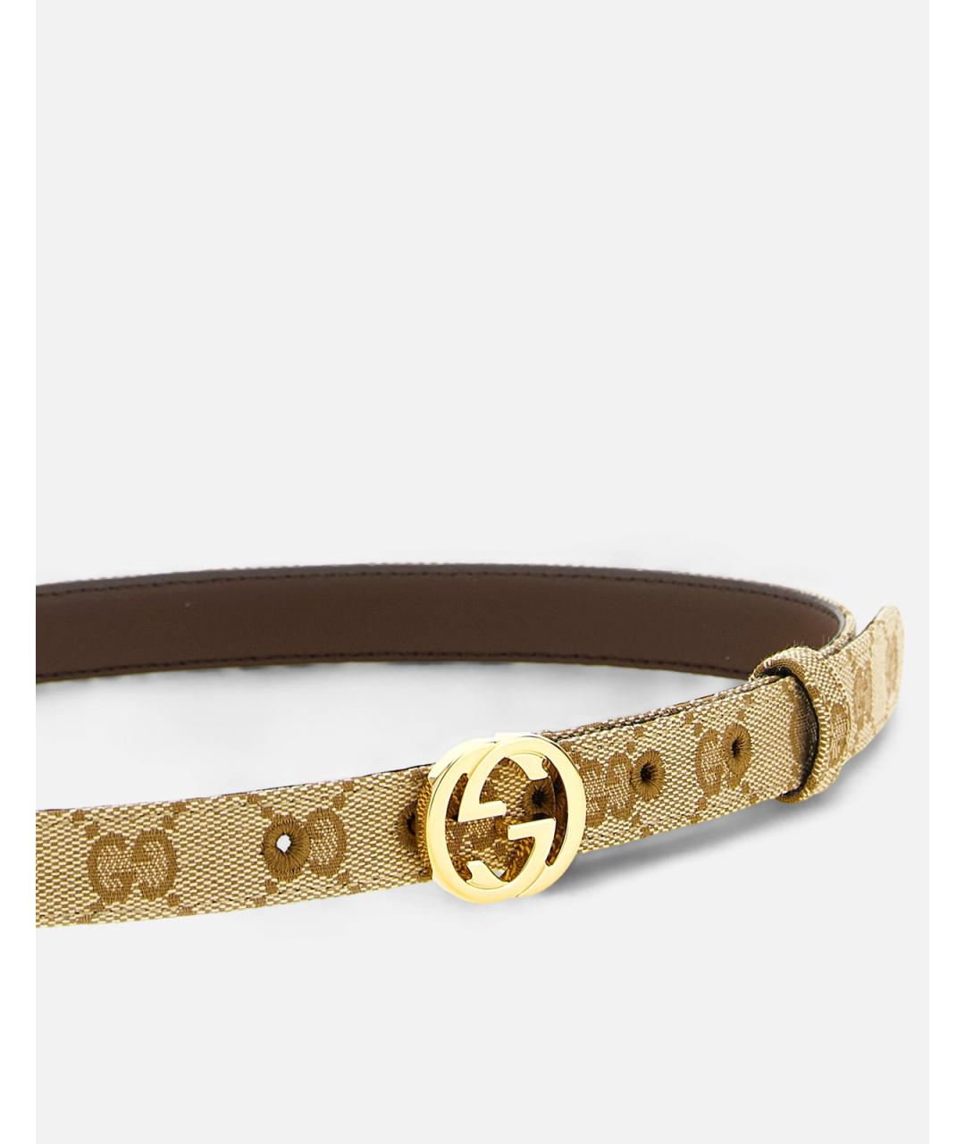 GUCCI Бежевый ремень, фото 3
