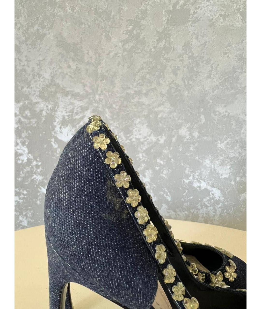 CHRISTIAN DIOR Темно-синие туфли, фото 6