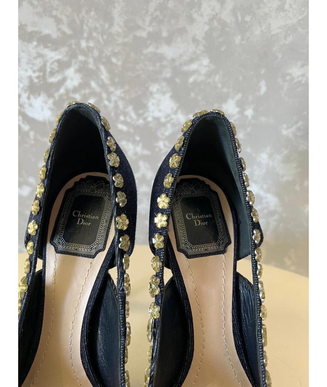 CHRISTIAN DIOR Темно-синие туфли, фото 3